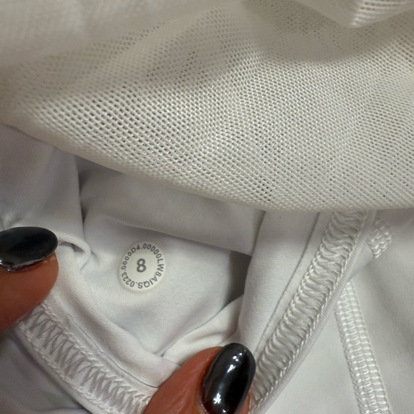 Lululemon Mesh Pleat Tennis Skirt White Size 8 - Picture 6 of 8
